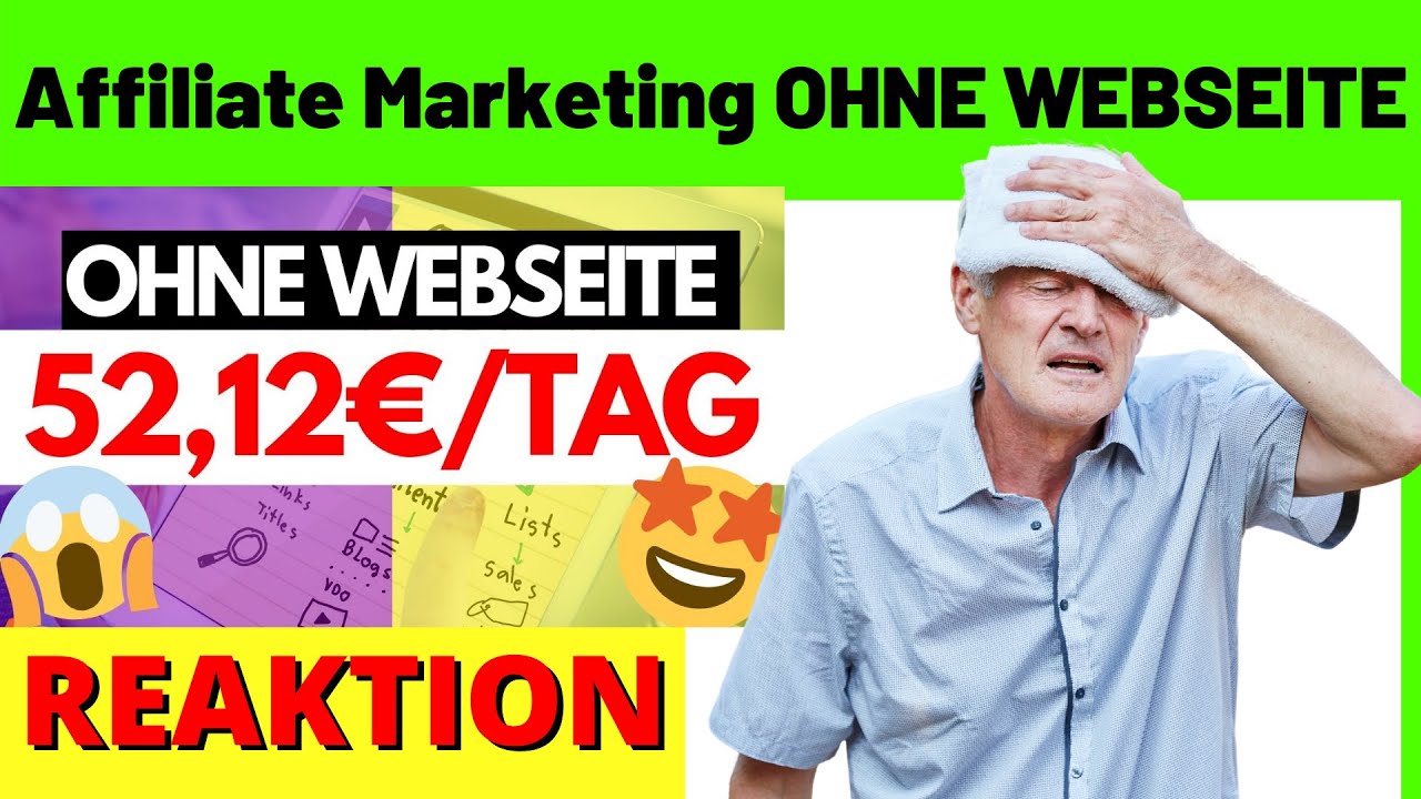 Affiliate Marketing für Anfänger OHNE WEBSEITE [FÜR ANFÄNGER] [Michael Reagiertauf]